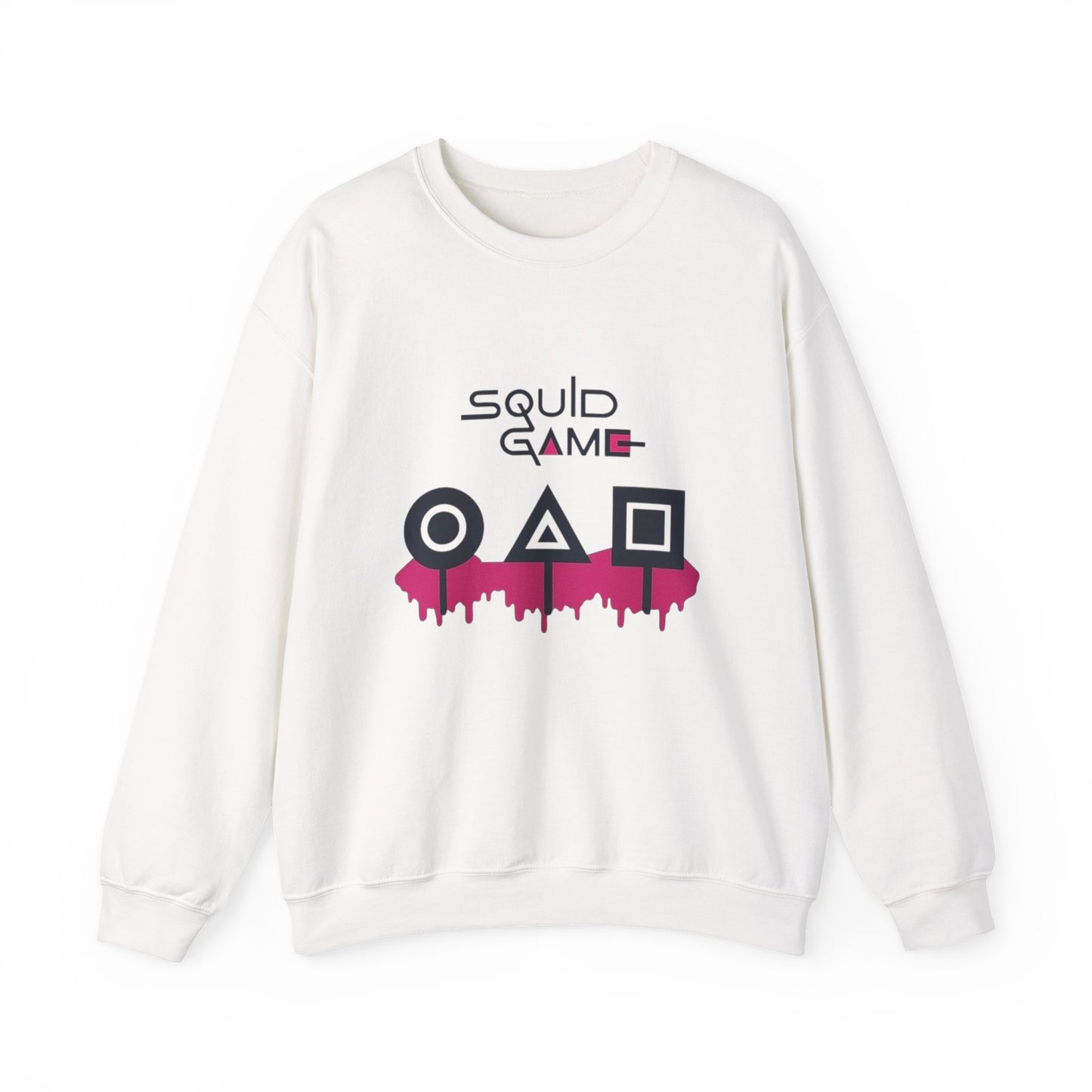 Squid Game Unisex Crewneck Sweatshirt, Cozy Sweatshirt for Fans, Perfect for Movie Night, Halloween Costume, Gift for Gamers