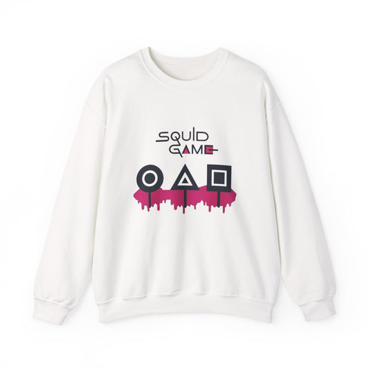 Squid Game Unisex Crewneck Sweatshirt, Cozy Sweatshirt for Fans, Perfect for Movie Night, Halloween Costume, Gift for Gamers
